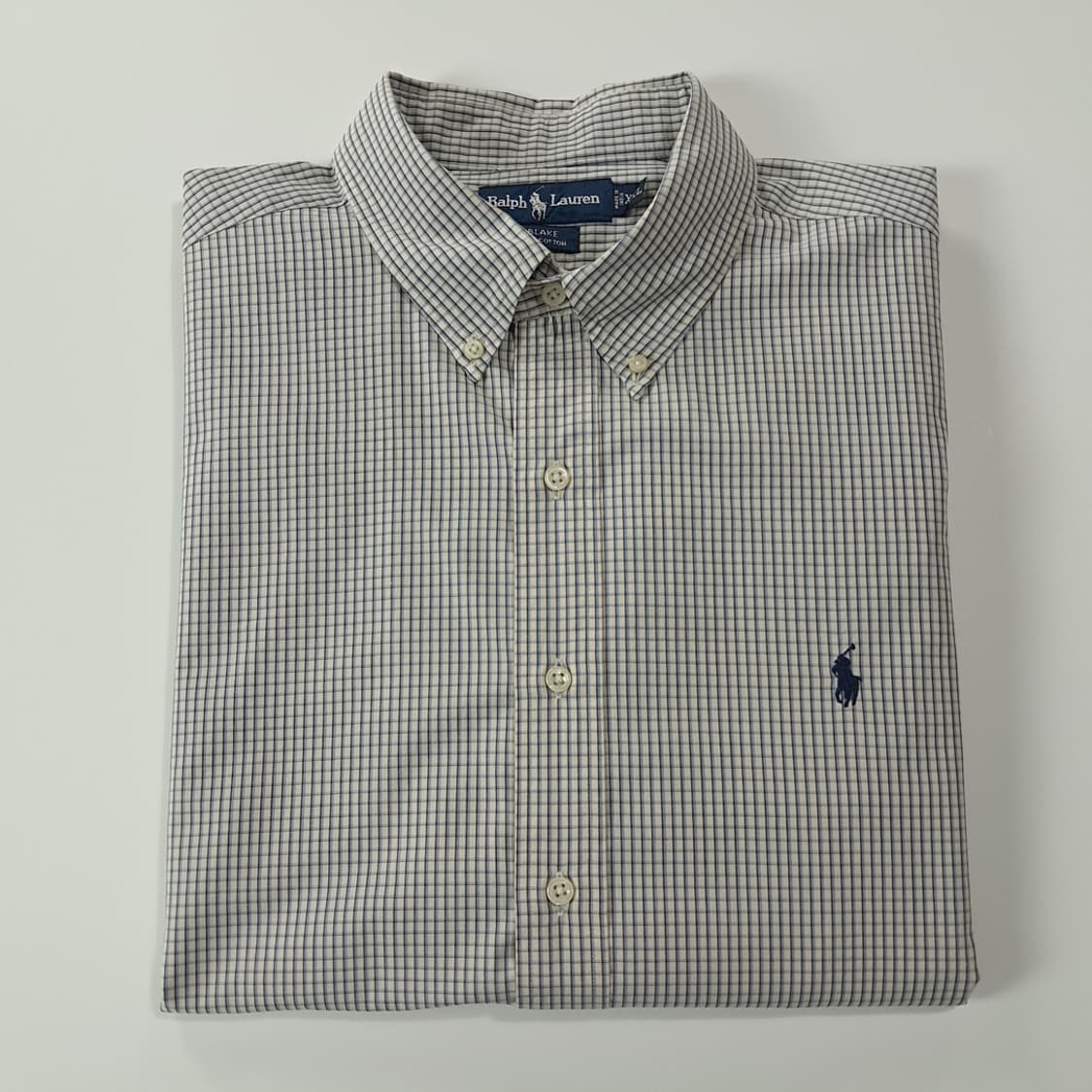 CK292 2XL 폴로 90s 멀티 마이크로체크 블레이크핏 셔츠 남방 상품이미지7