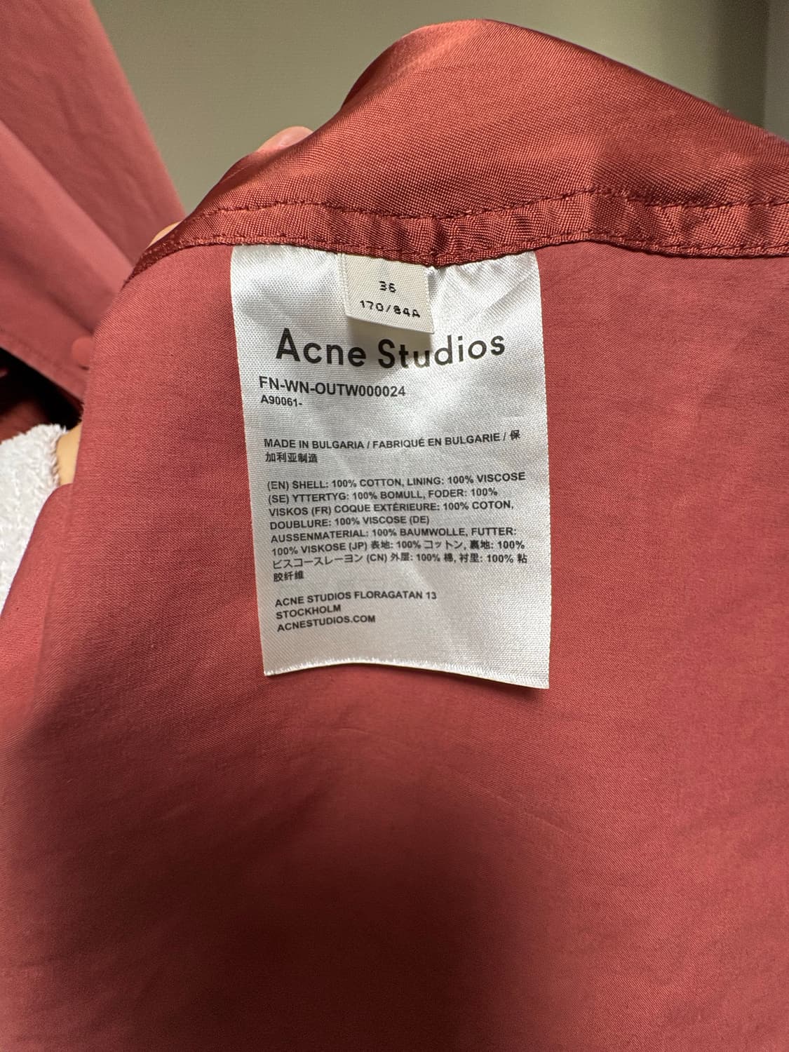[희귀템]Acne Studios 트렌치 코트 36 상품이미지9