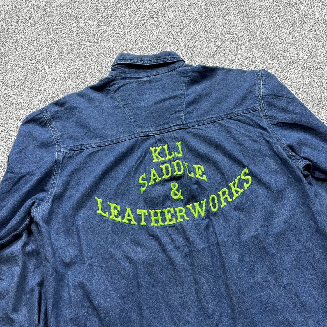 랭글러 USA 00s 자수 워크 데님 셔츠 상품이미지4