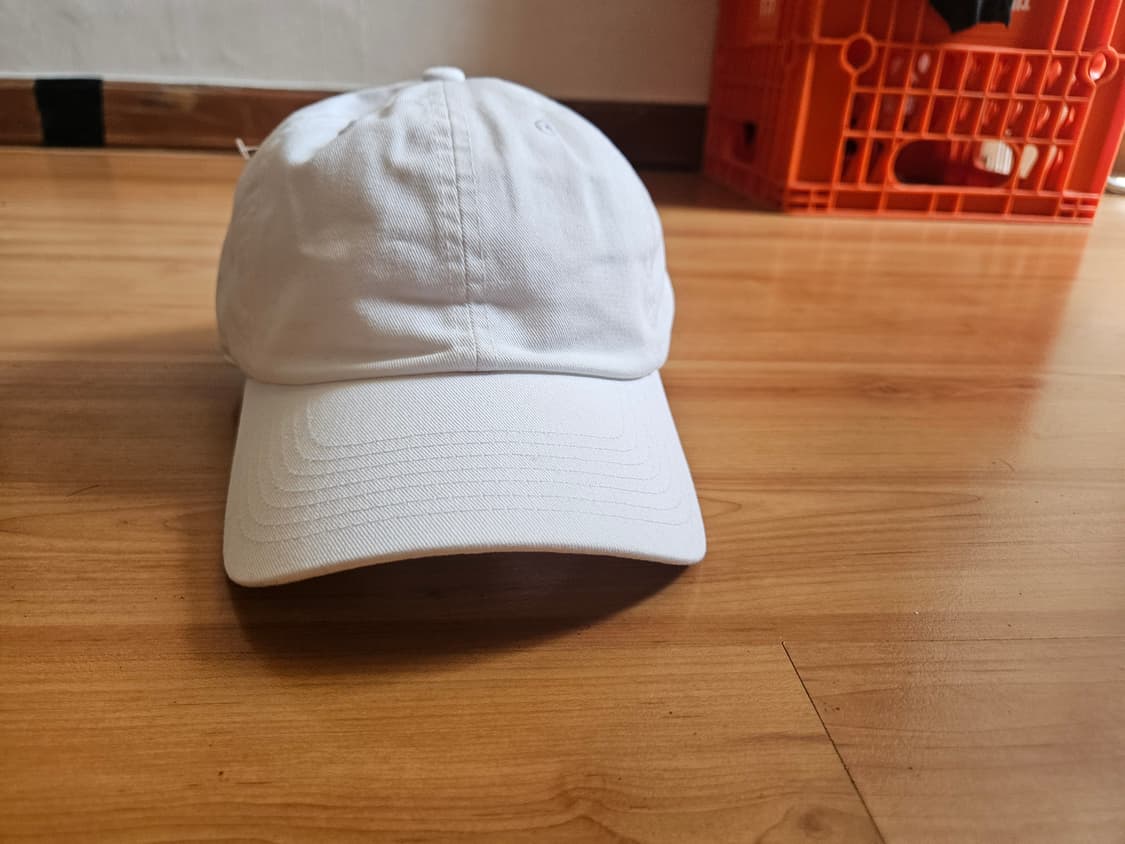 미사용)뉴발란스  화이트 무지 볼캡 모자 상품이미지1