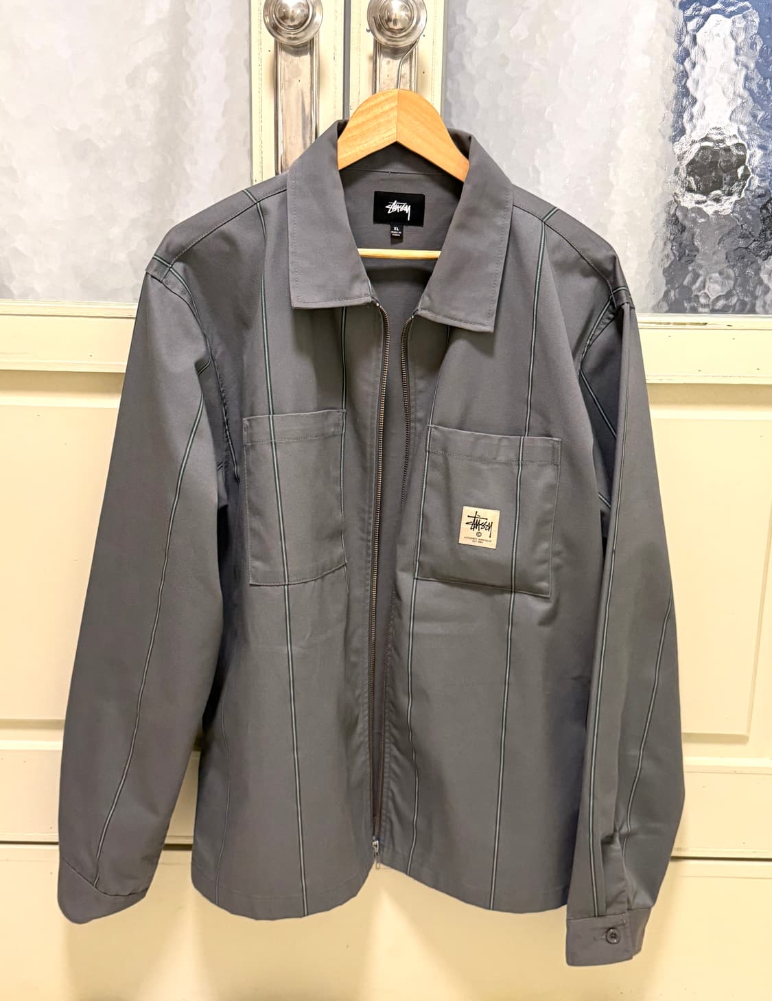 스투시 스트라이프 워크 자켓 상품이미지1