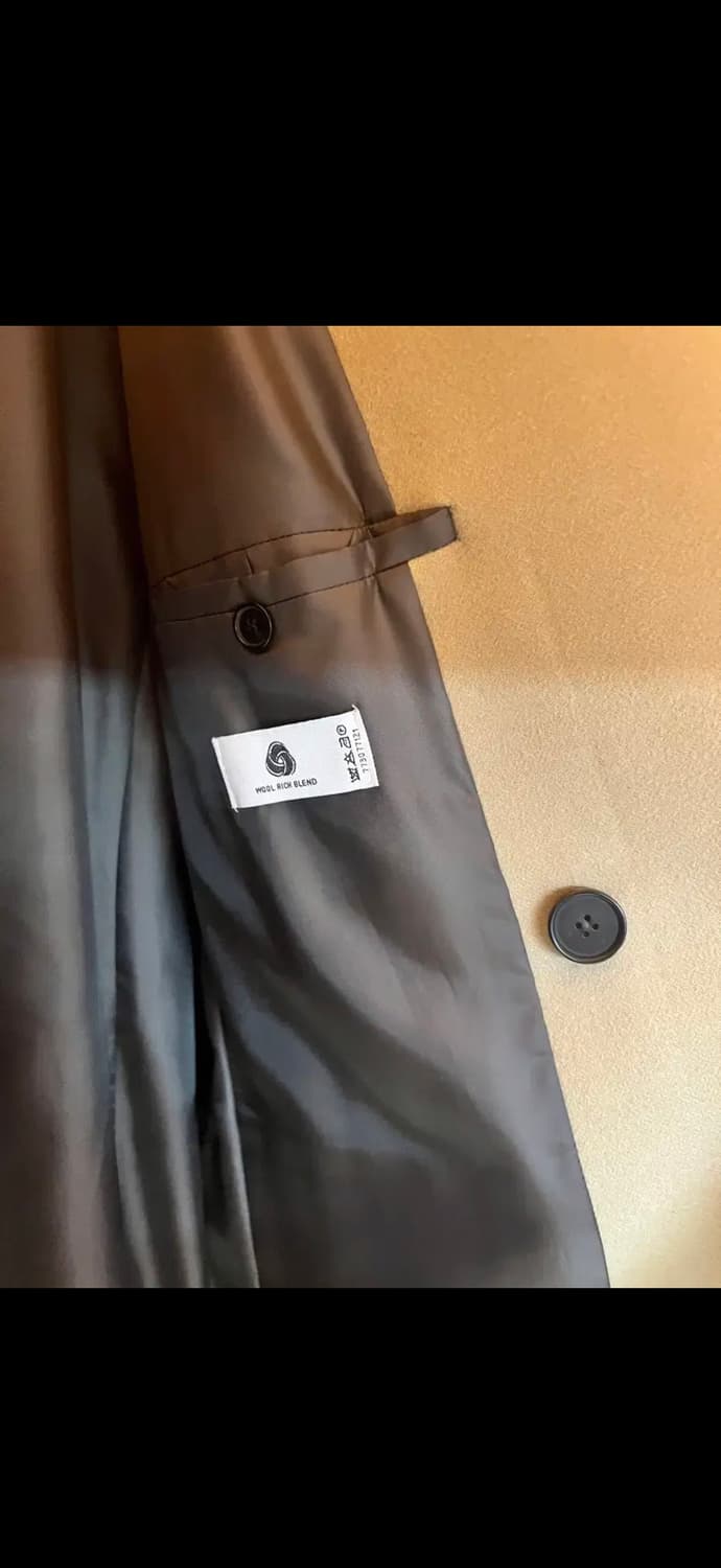 던스트 히든 투버튼 캐시미어 코트 XL 상품이미지4