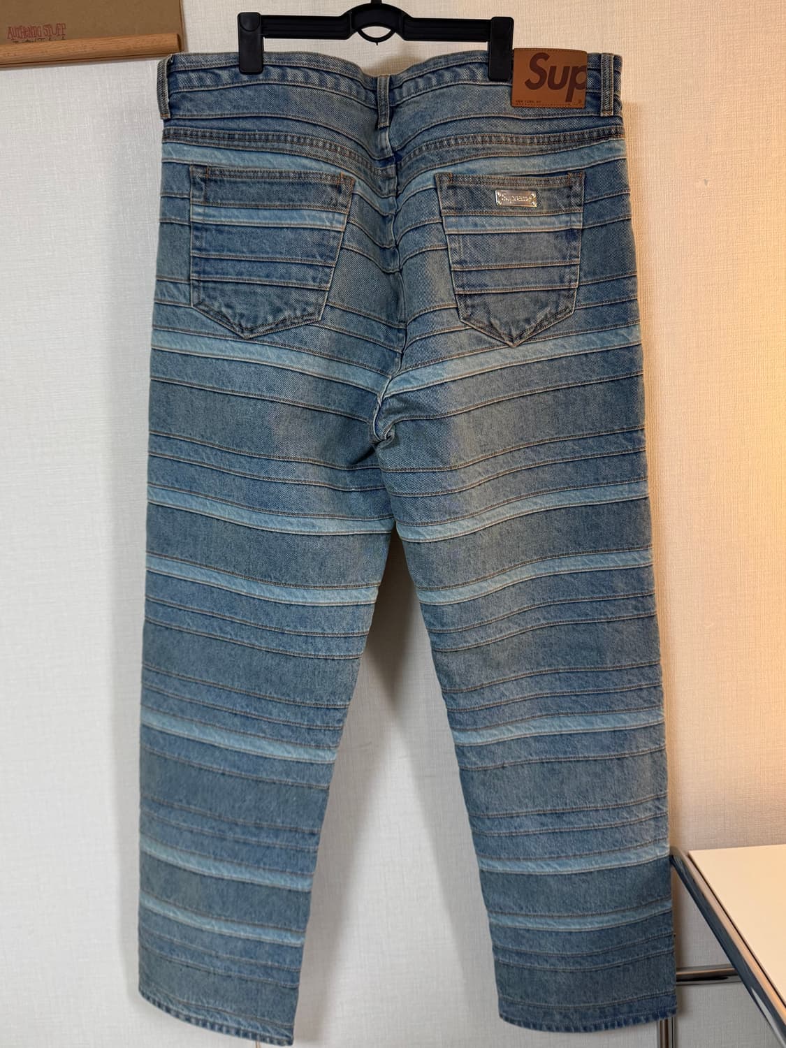 (새상품)슈프림 레이어드 진 워시드 블루 - 22FW 상품이미지5