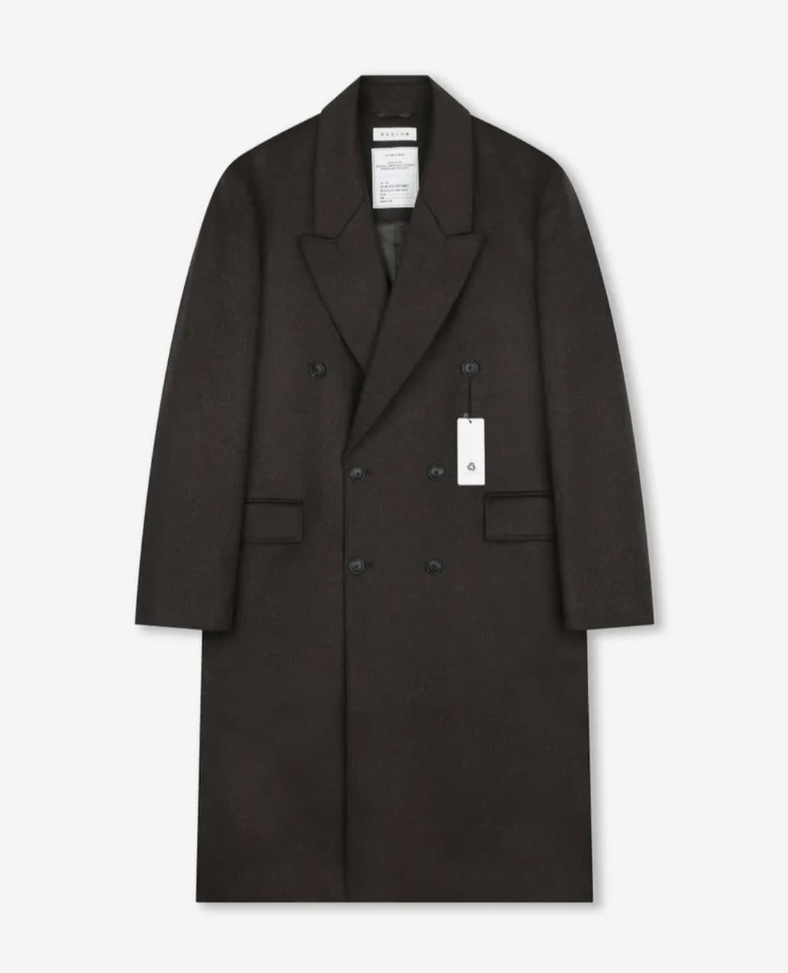 비슬로우 캐시미어 더블 코트 브라운 상품이미지1