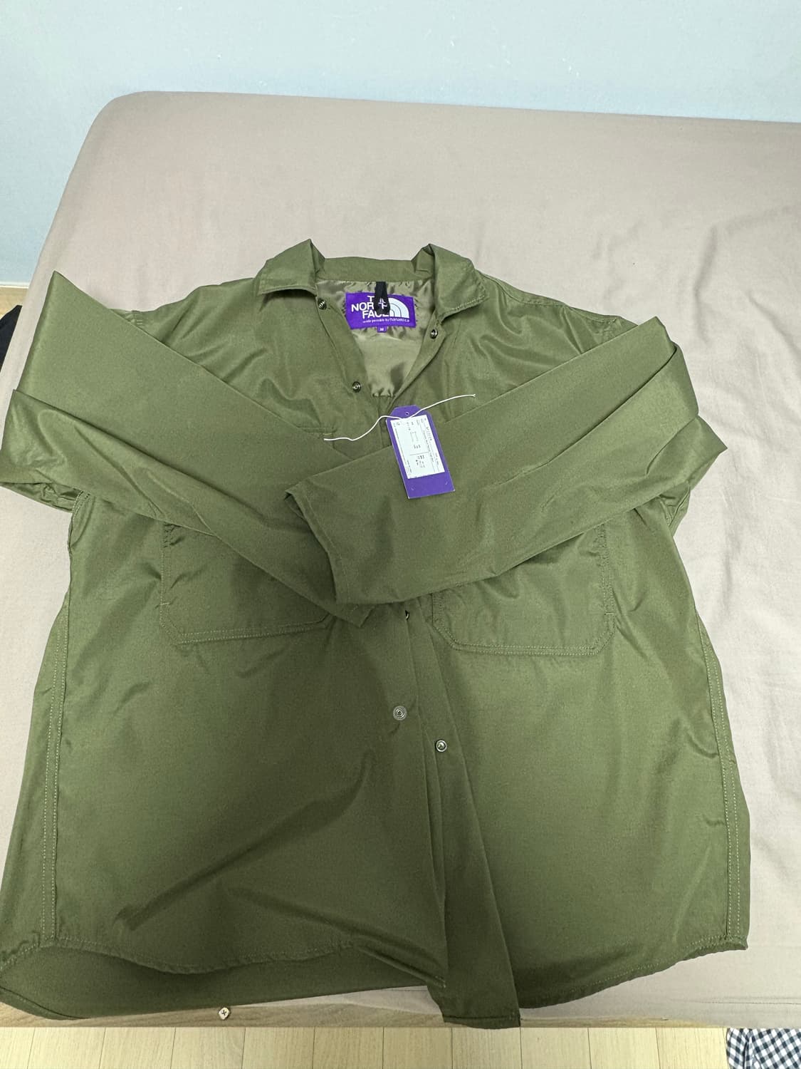 노스페이스 퍼플라벨 립스탑 셔츠 M 상품이미지1