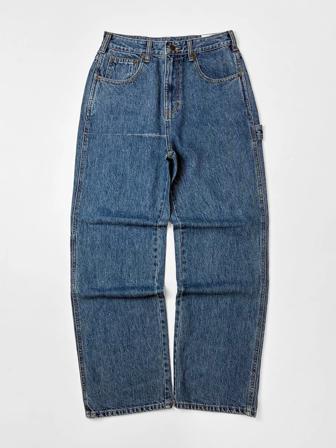 리본빛 RIBBONBIT 루즈 테이퍼드 데님 팬츠 PN5352 상품이미지1
