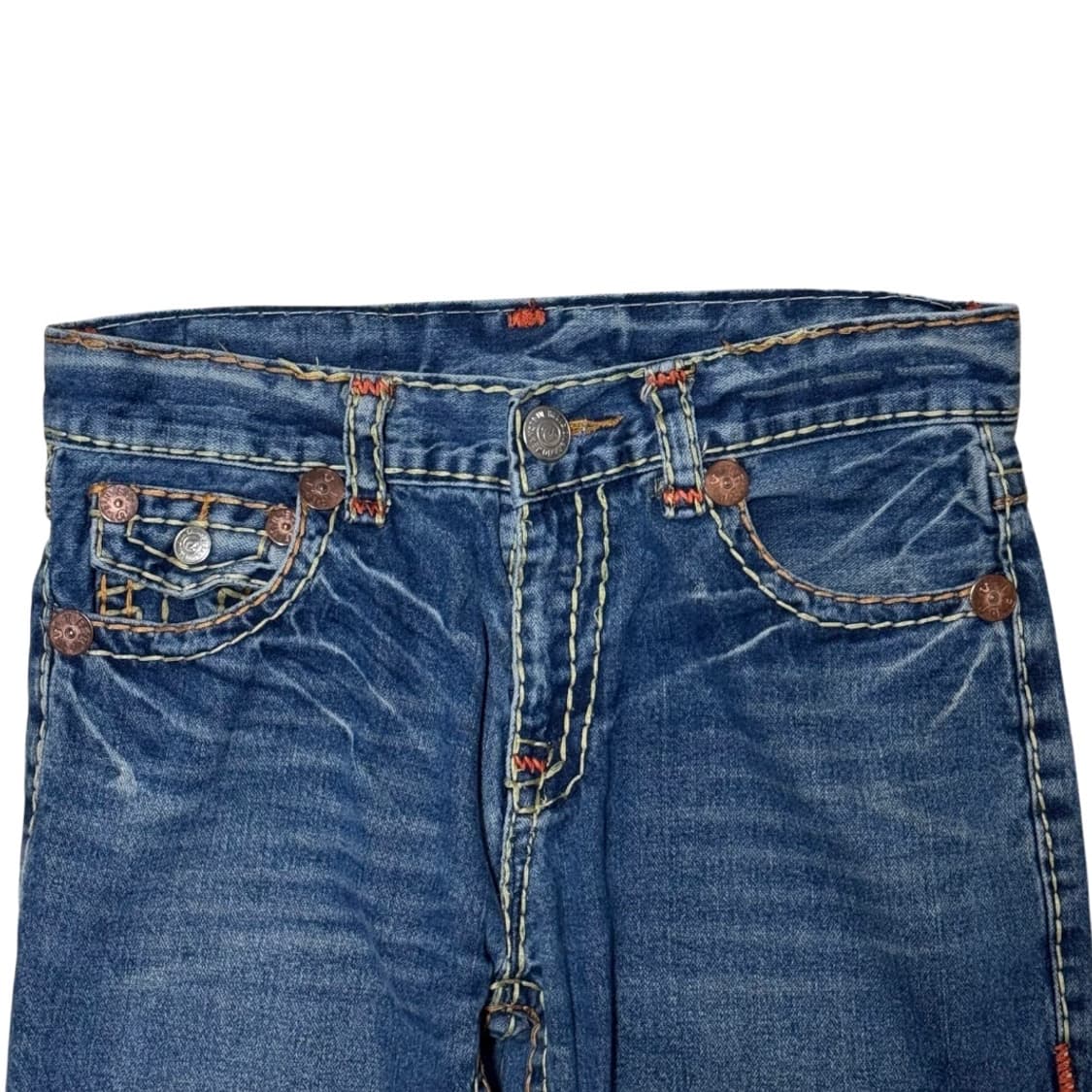 트루릴리젼 월드투어 로건 슈퍼티 붓다 자수 플레어 부츠컷 데님팬츠 상품이미지7