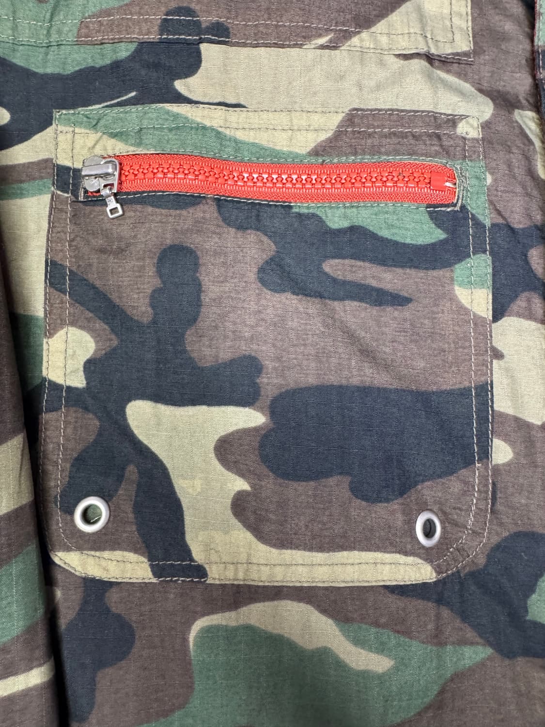 빈티지 90s 올드 스투시 아웃도어 카모 밀리터리 셔츠 자켓 M 상품이미지3