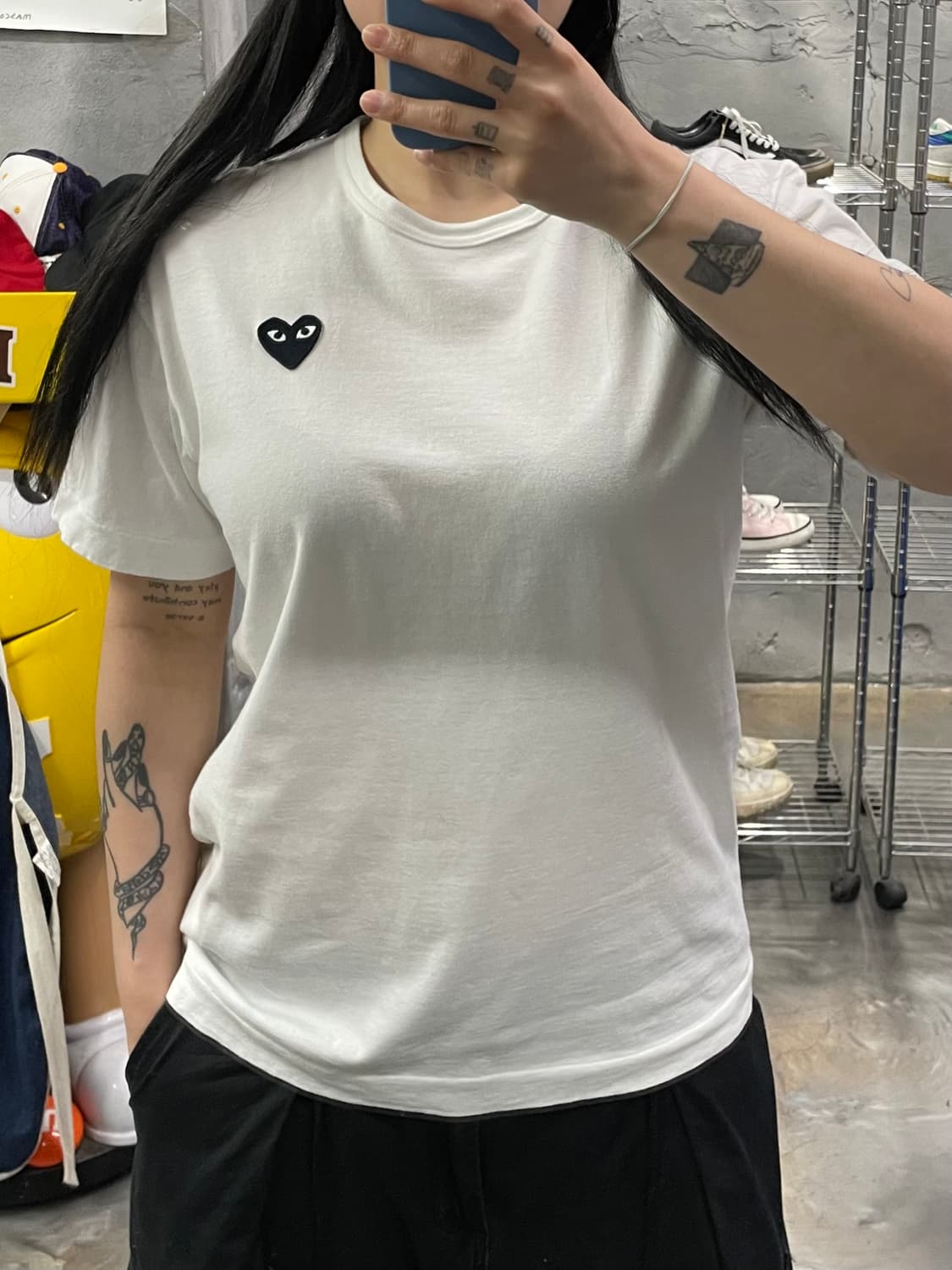 꼼데가르송 하트 와펜 반팔 티셔츠 상품이미지9