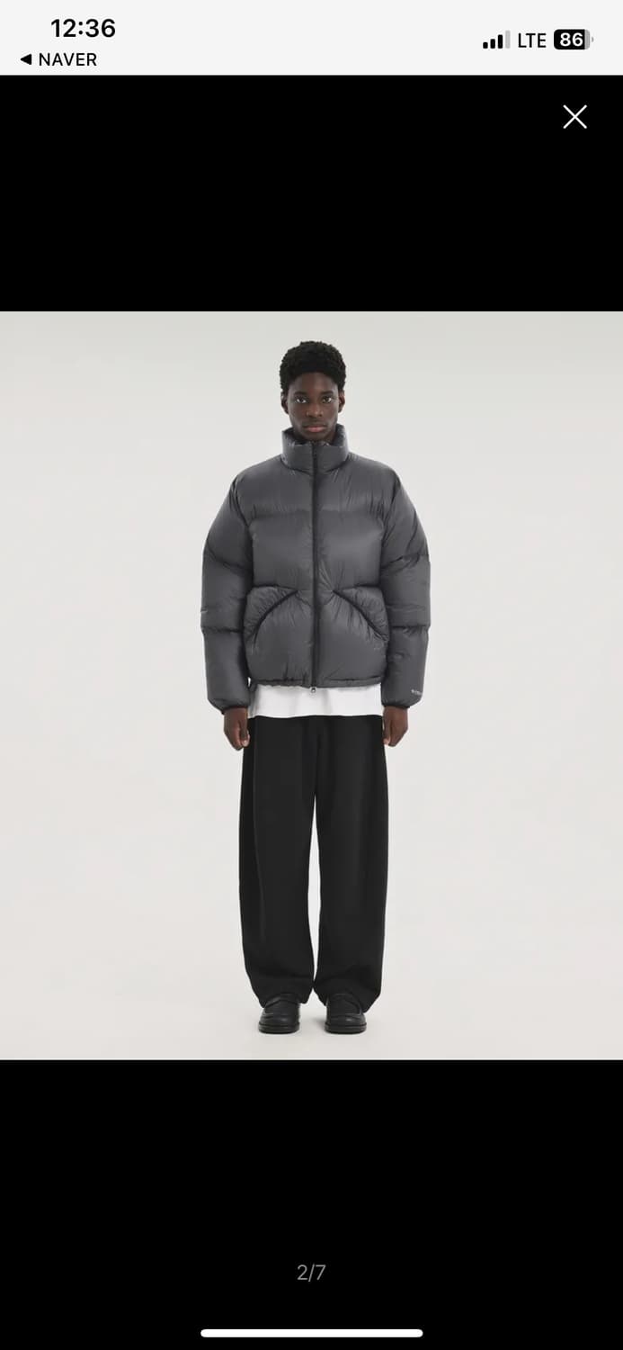 (구매) 브라운야드 에베레스트 구스 다운 차콜 4사이즈 구매 상품이미지3