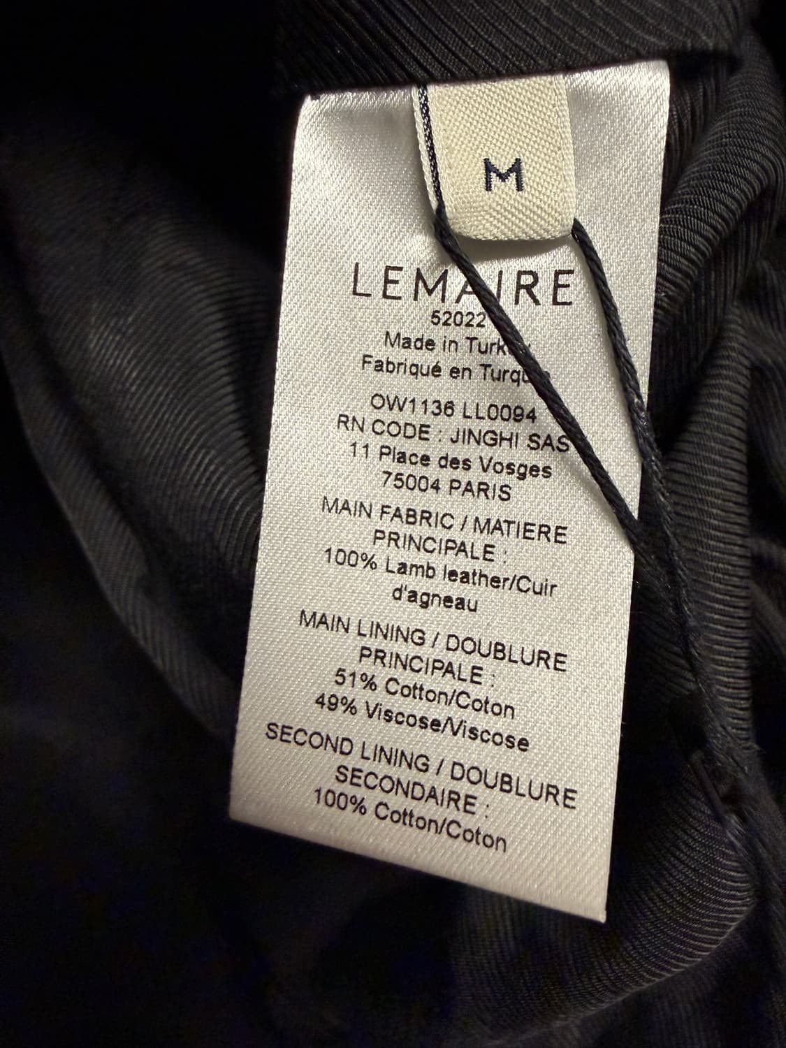 [M] 25SS 르메르 레더 자켓 상품이미지3