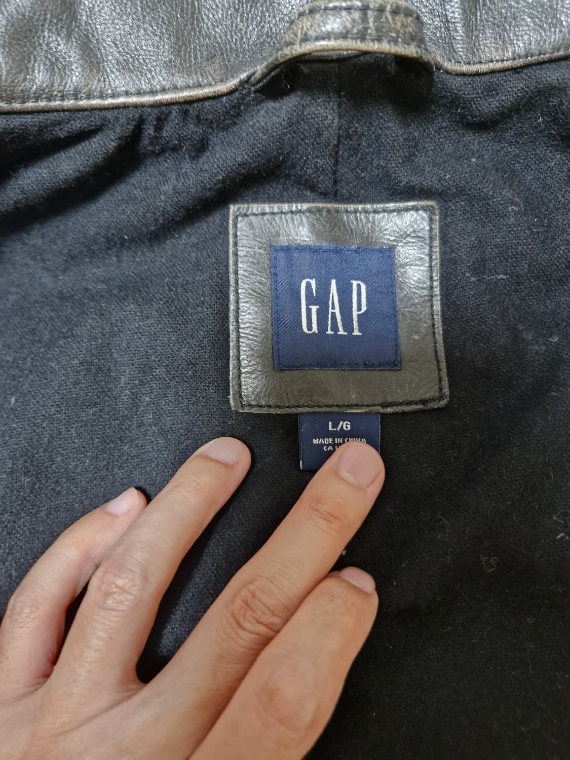 [L] 90s GAP 갭 소가죽 카코트 상품이미지5