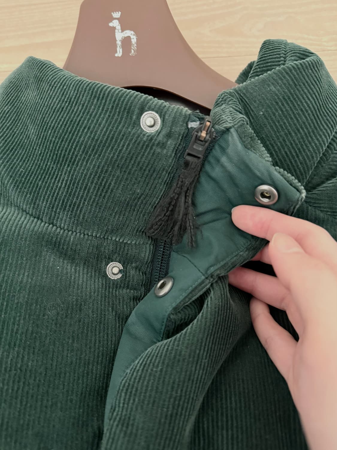 아디다스 코듀로이 덕다운 패딩 다크그린 XL 상품이미지3