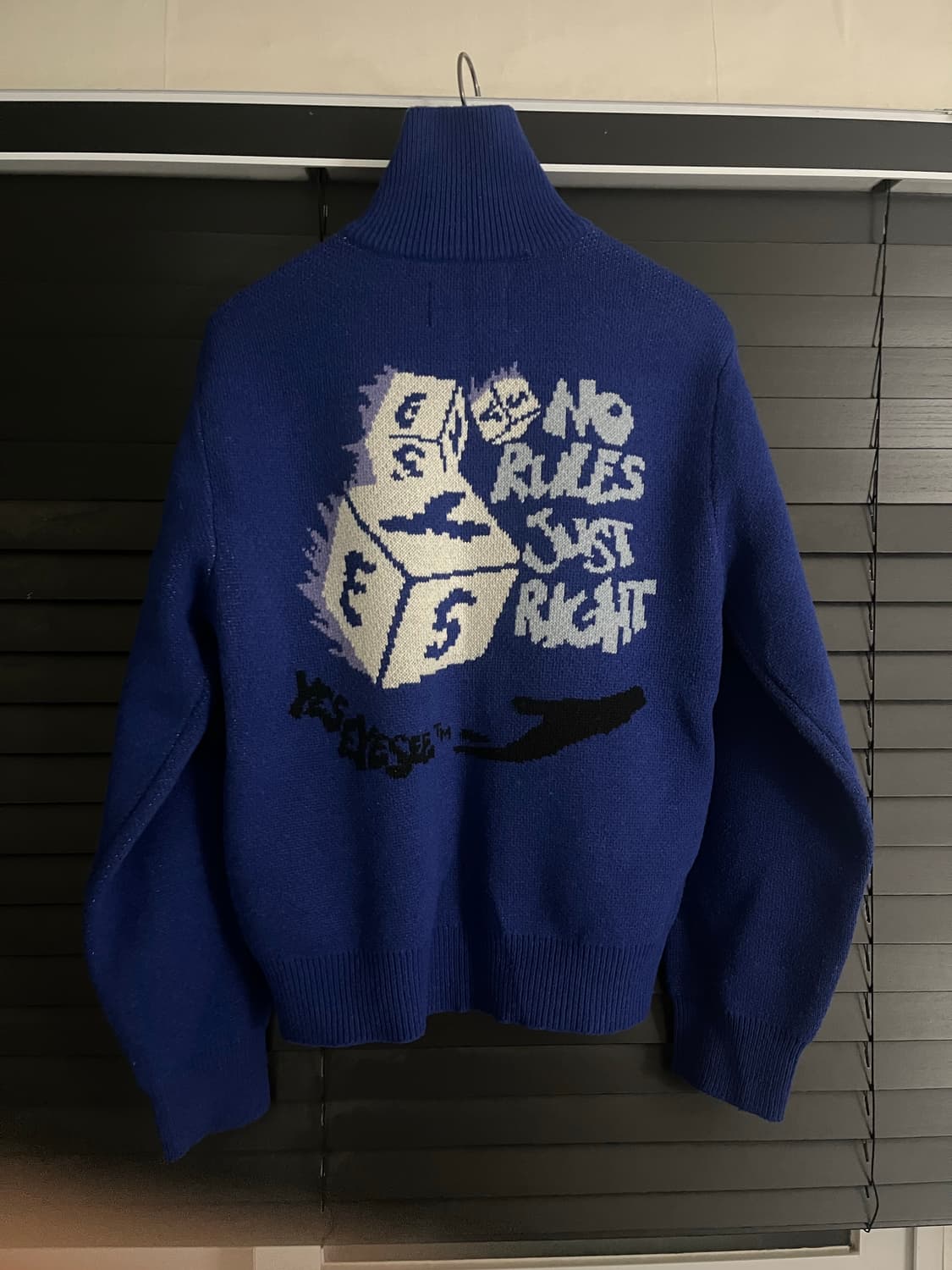 Y.E.S Dice Full Zip-up Knit Cardigan 상품이미지4