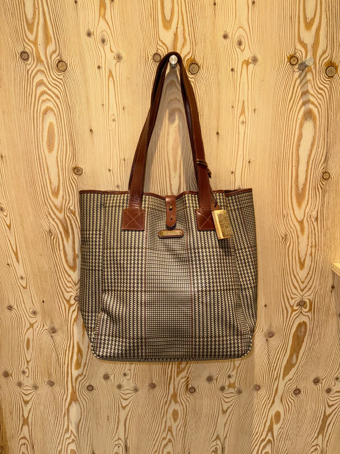 폴로 랄프로렌 글렌체크 토트백 상품이미지1