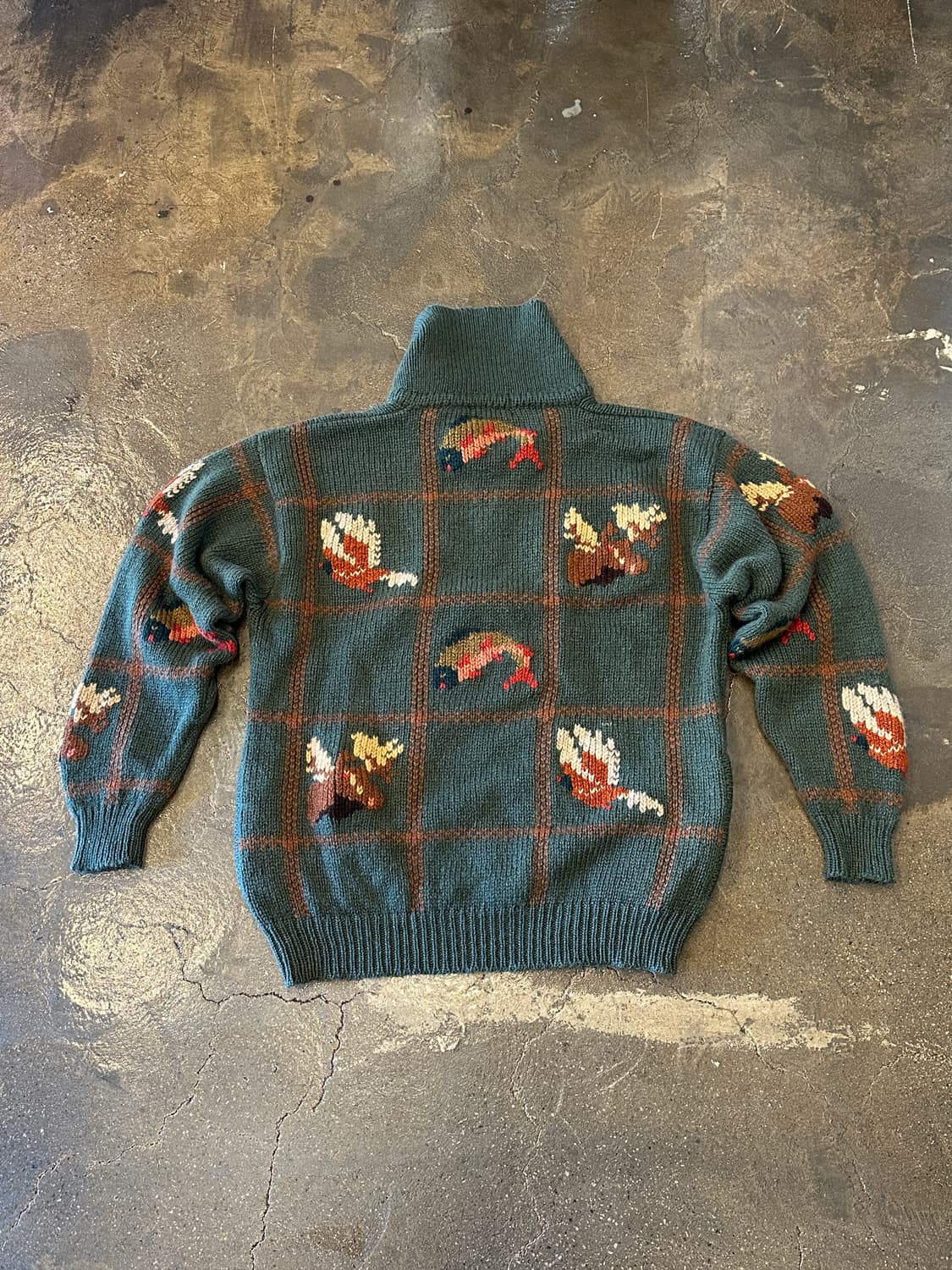 8~90s L.L.Bean 엘엘빈 하프집업 니트 스웨터 L 상품이미지2