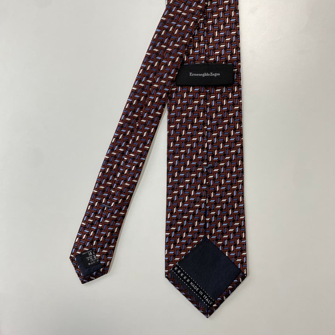 최상급 신형 에르메네질도제냐 정품 명품 넥타이 8.1cm 상품이미지3