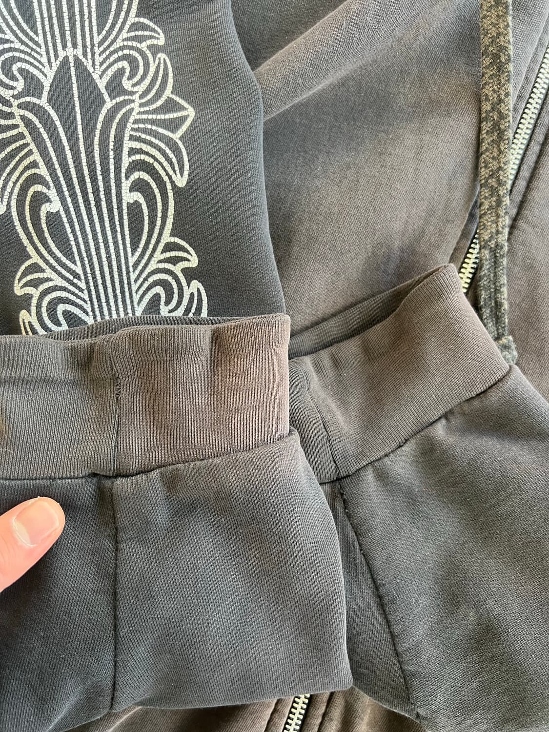 [XL] 크롬하츠 홀스슈 플로랄 후드집업 상품이미지3