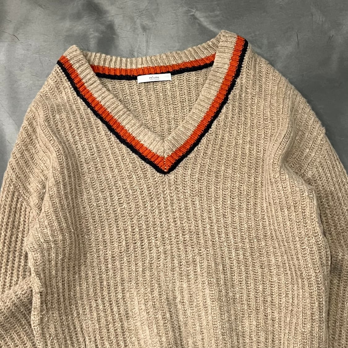  저널스탠다드 프레피 브이넥 니트 y15795 상품이미지3