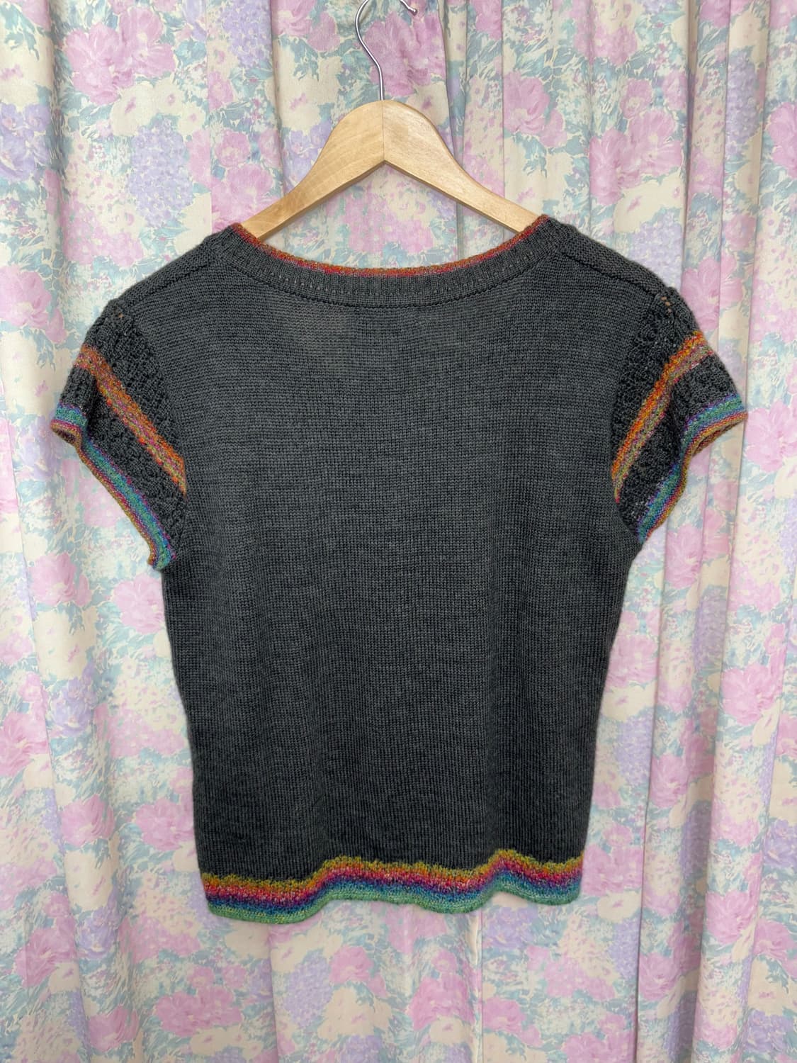 그레이 반소매 니트 상품이미지8