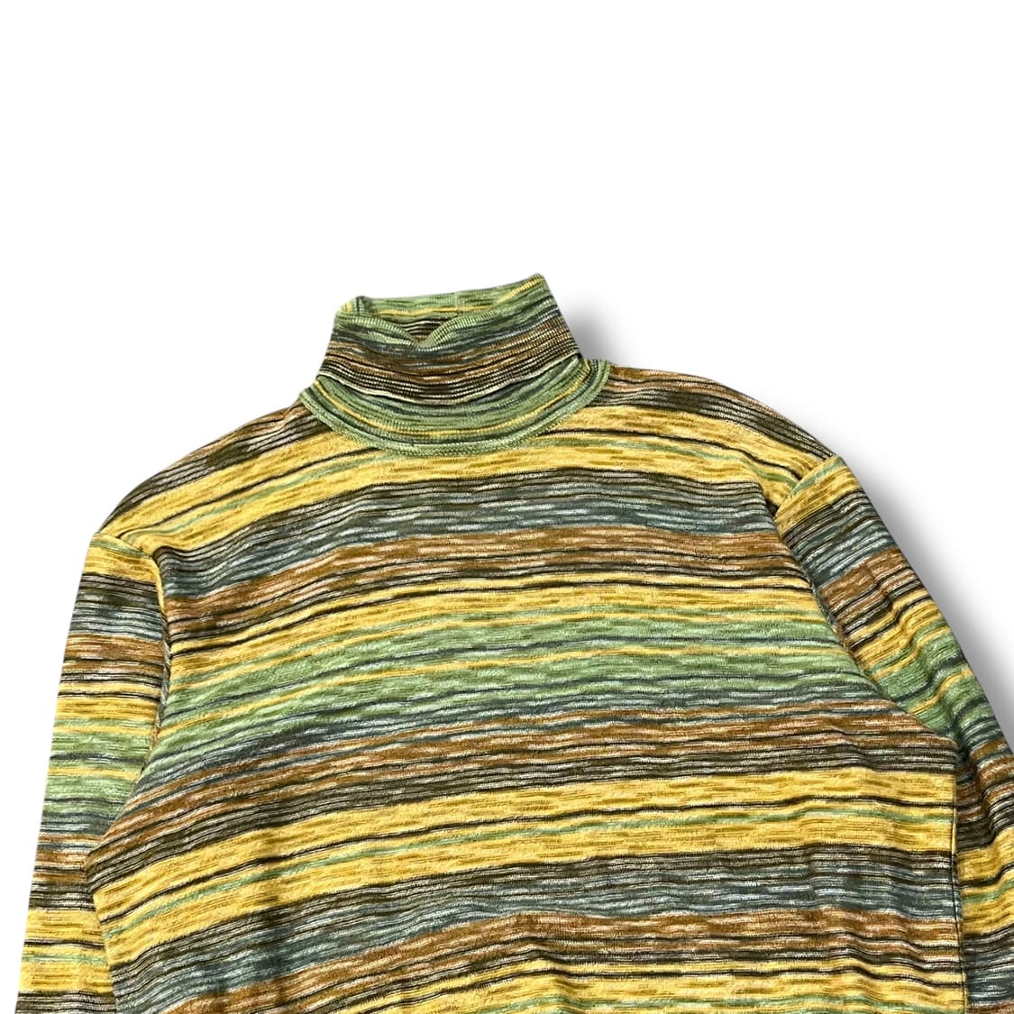  미쏘니 스포츠 스트라이프 터틀넥 니트 y14206 상품이미지4