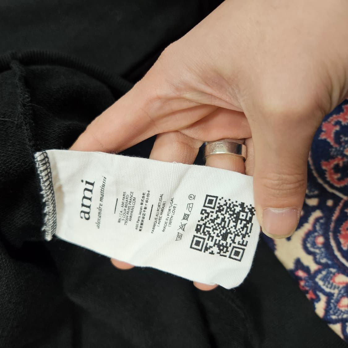 아미(AMI) 스몰 하트 스웻 맨투맨 티셔츠 XL size 105-110 상품이미지7