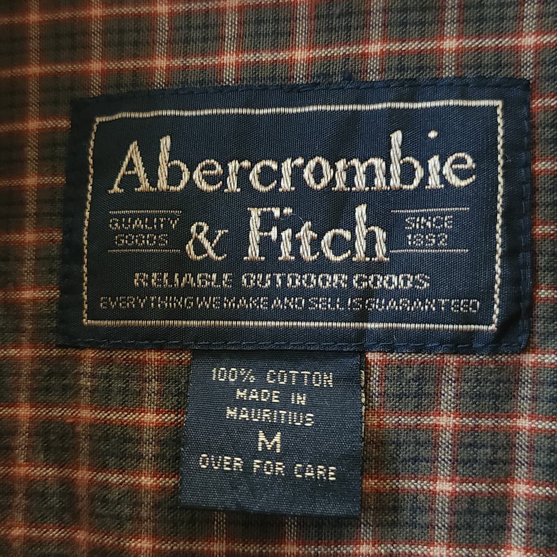 90s 아베크롬비 체크셔츠 빈티지 플란넬 체크셔츠 M 상품이미지5