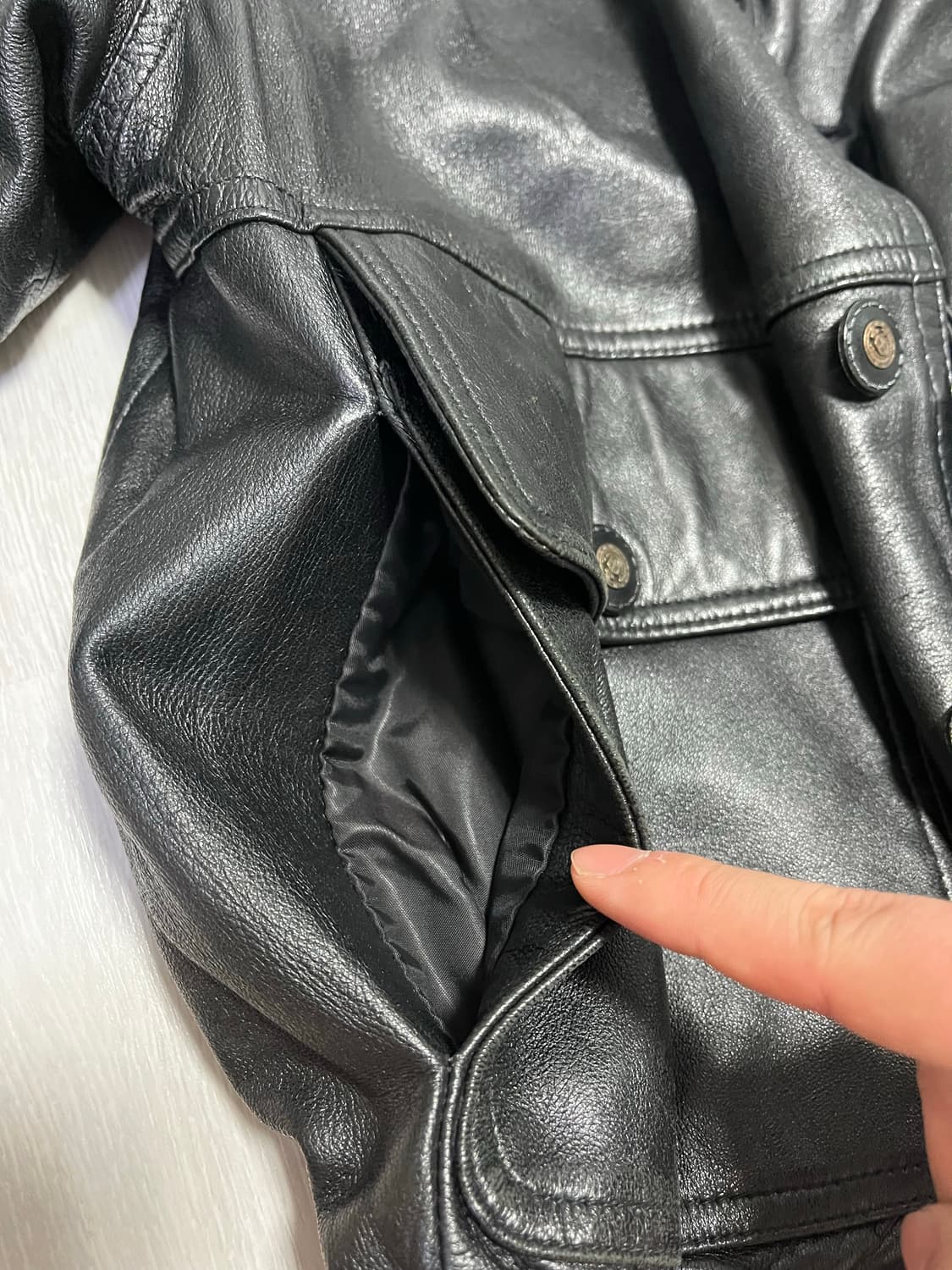 토라스 양가죽 a1 빈티지자켓 100-105 상품이미지9