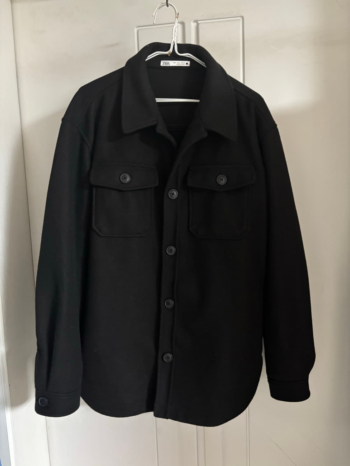 자라 남자 블랙 셔츠형 자켓 L 상품이미지1