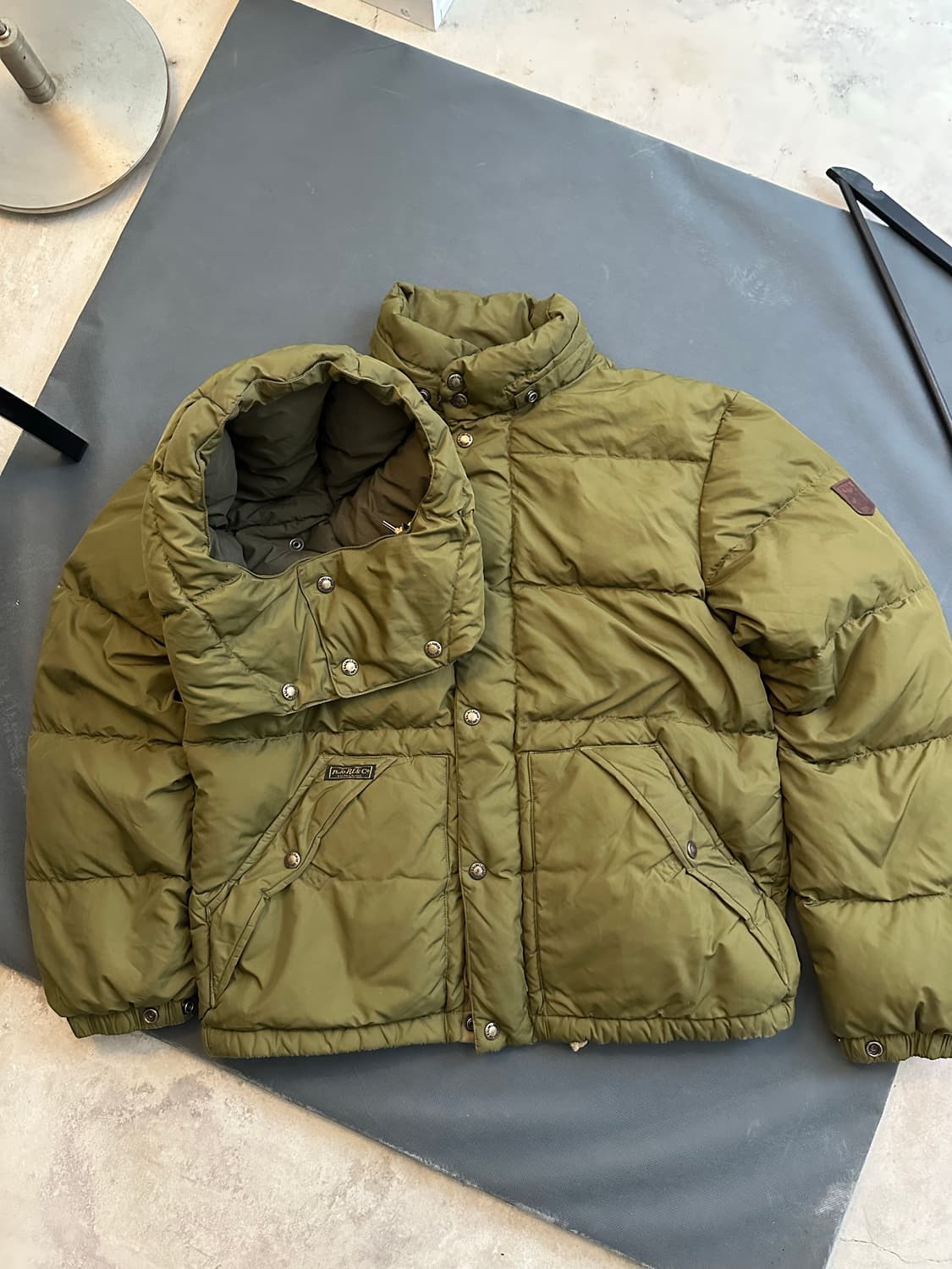 폴로 랄프로렌 올리브 패딩 M/175 상품이미지2