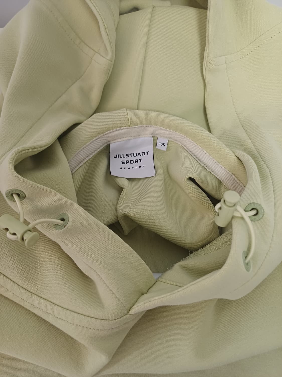 [S급/105] 질스튜어트 스포츠 뉴욕 시그니처 엠보 로고 후드 (레몬) 상품이미지3