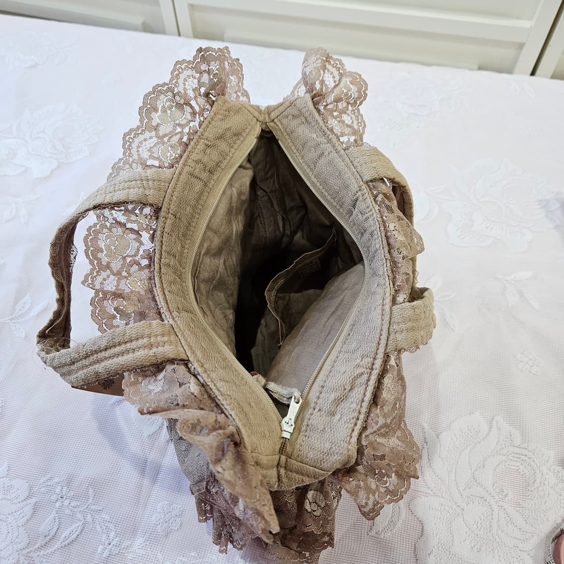 빈티지 레이스 로맨틱 토트백 상품이미지6