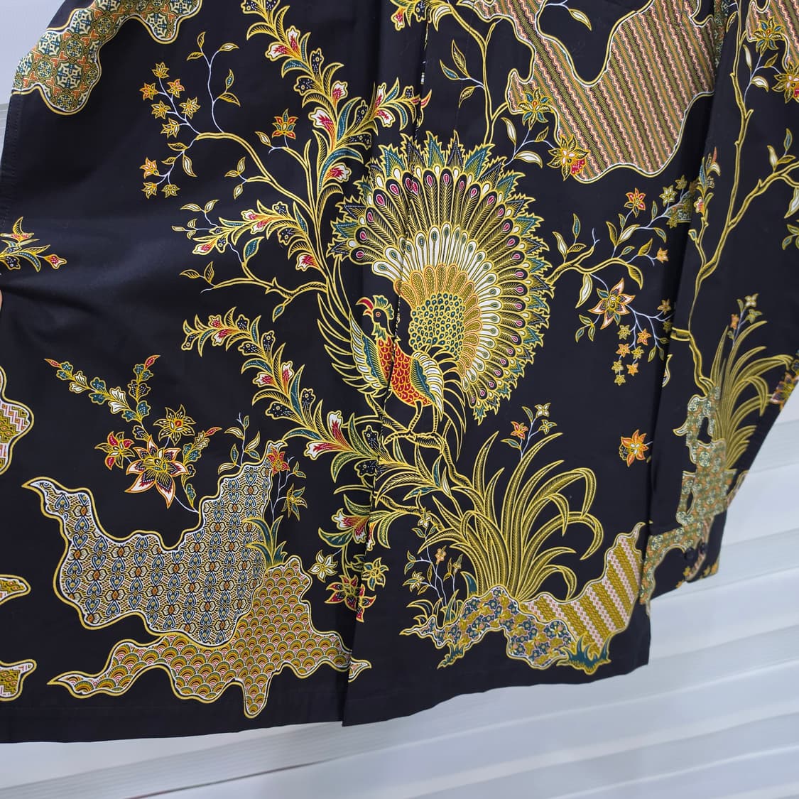 빈티지 Batik Keris 공작문양 셔츠- L정도 상품이미지5