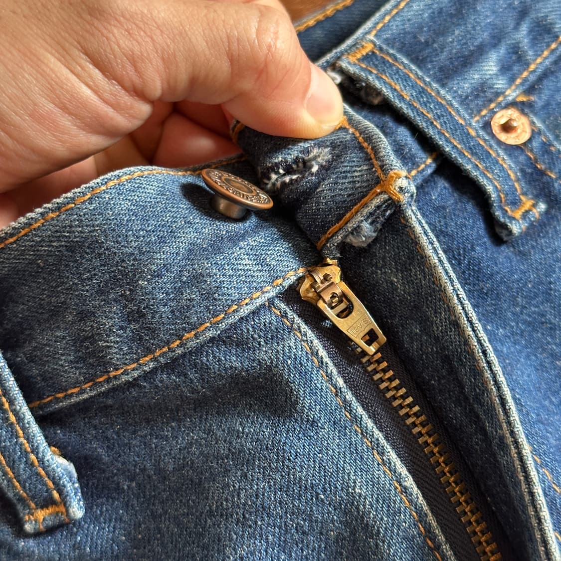 90‘s Levi’s 505 USA made denim shorts 상품이미지3