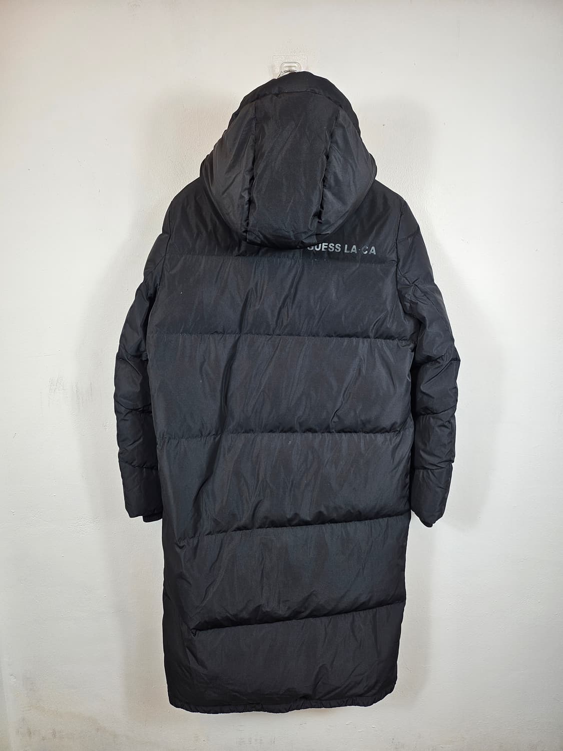 GUESS 구스 후드롱패딩 블랙 85 XS 상품이미지4