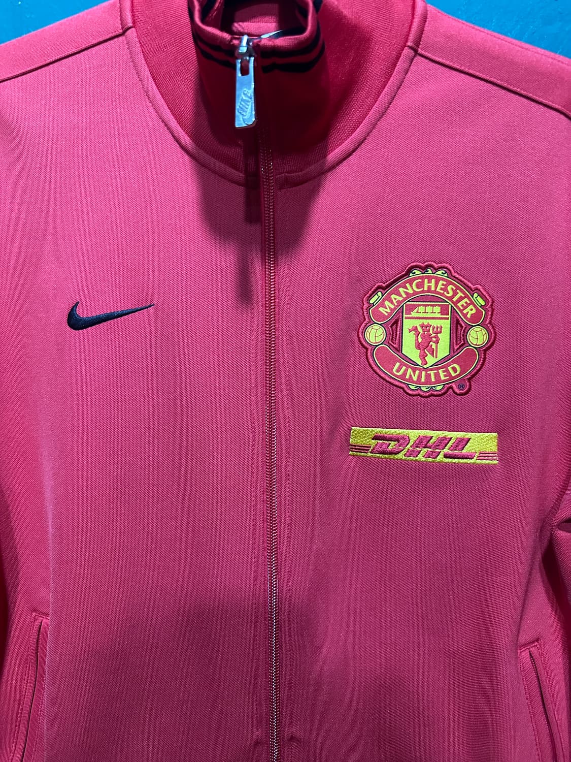 나이키 맨유 dhl 트랙탑져지 레드 L 상품이미지2