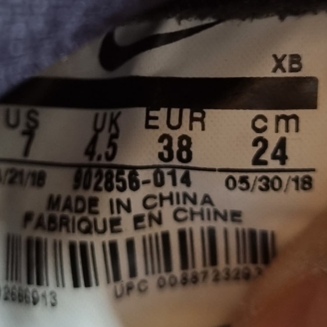 나이키 코르테즈 블랙/골드 운동화 240 상품이미지6