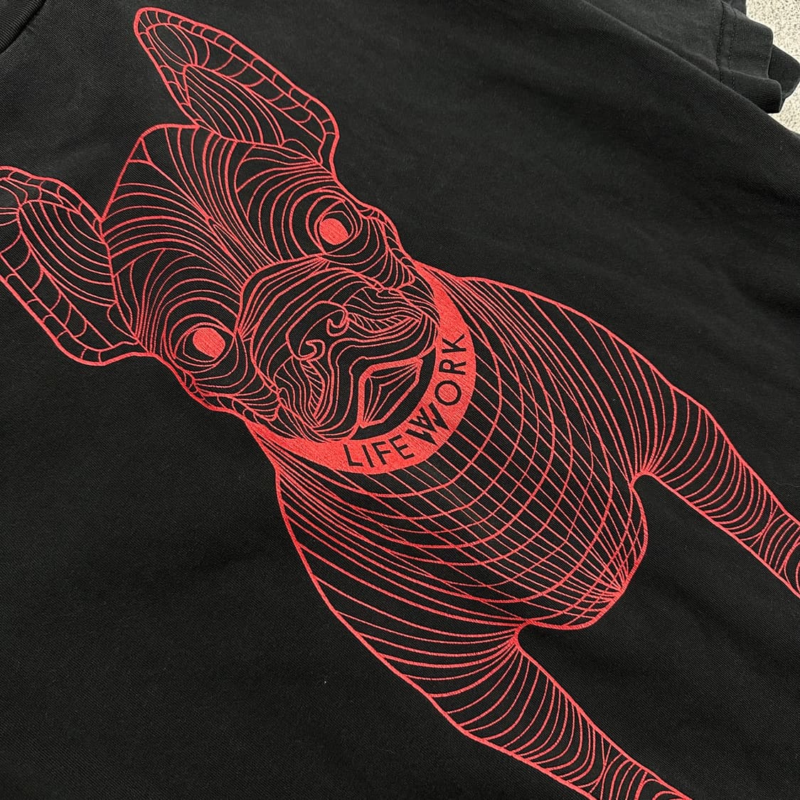 ✨ (바배) 라이프워크 빅로고 블랙 반팔티  상품이미지5