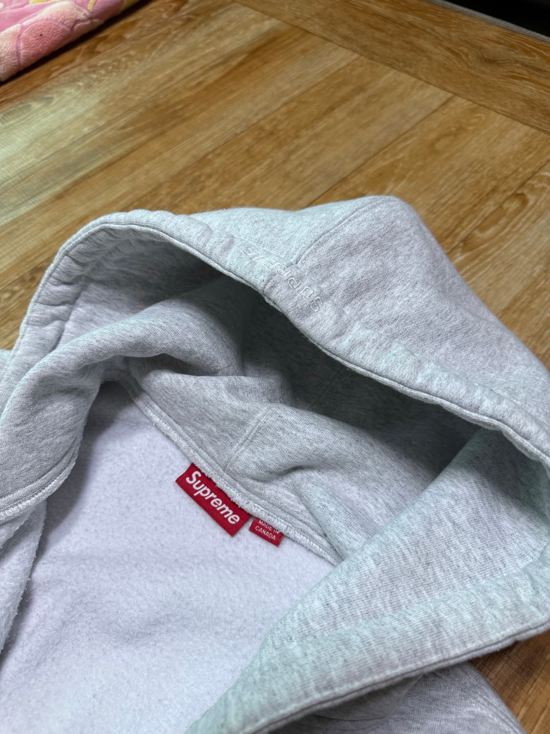 슈프림 S 로고 집업 후드 스웨트셔츠 애쉬 그레이 (24FW) 상품이미지6