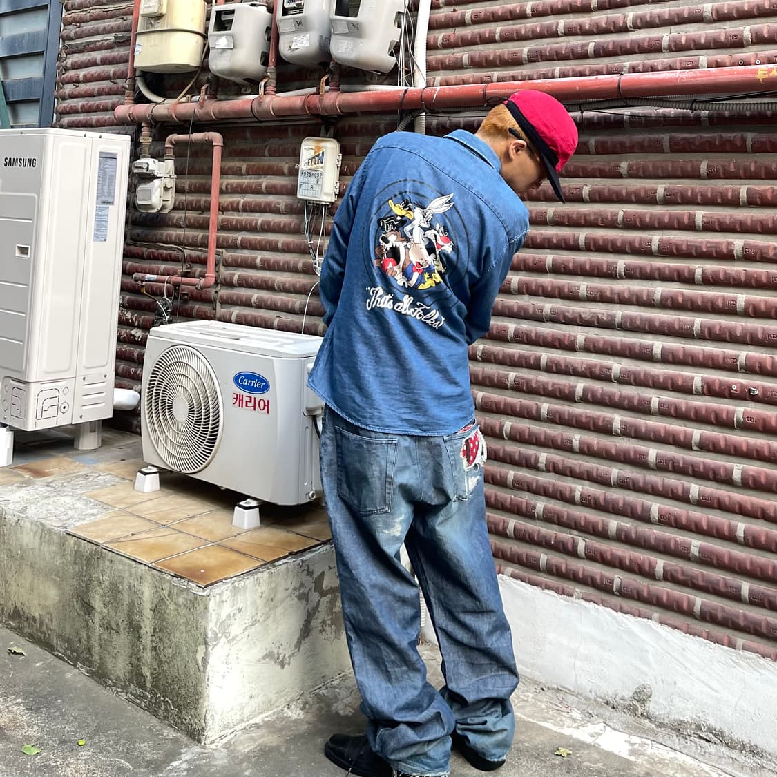 90s 엑스라지 Xlarge 데미지 데님팬츠 상품이미지1