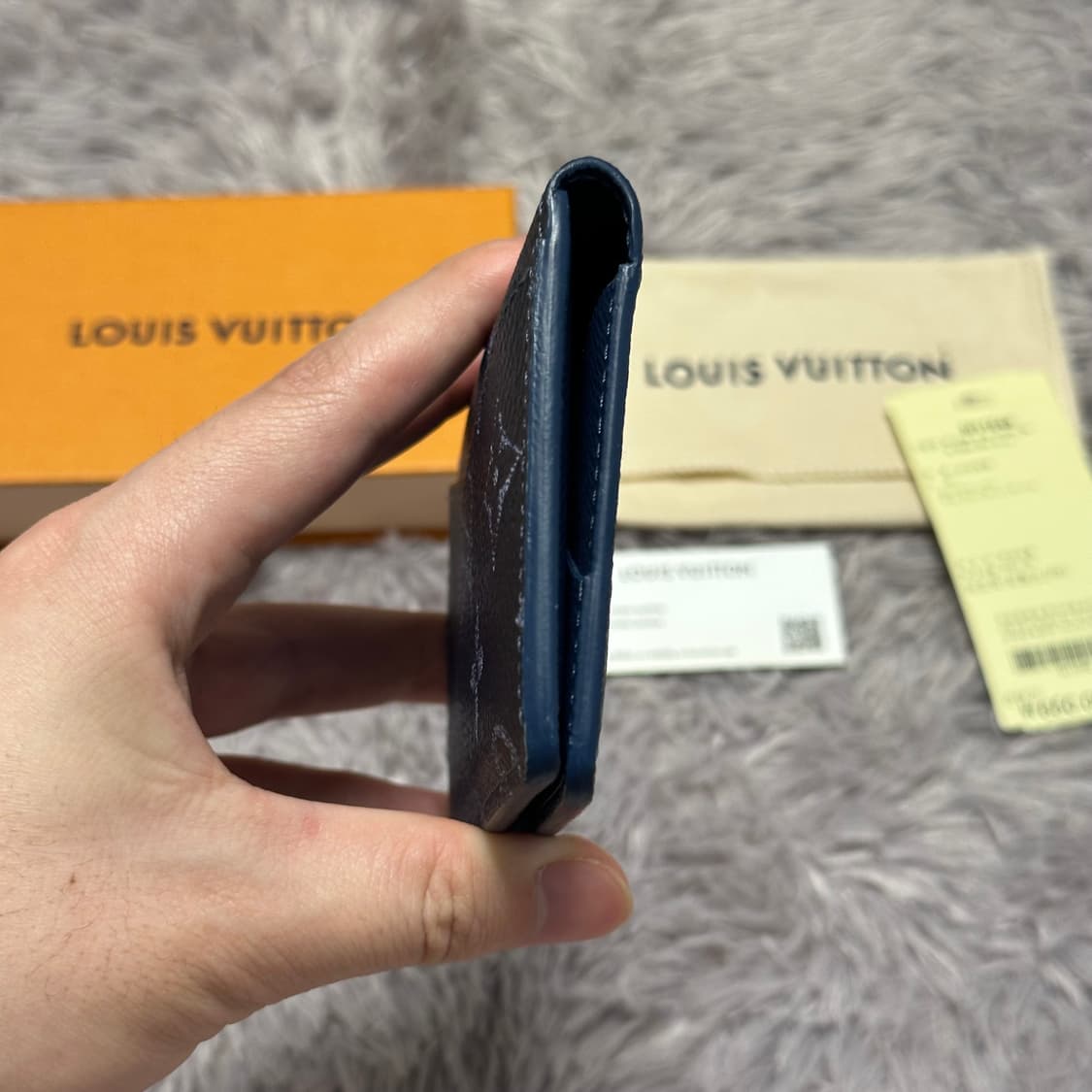 [풀구성] 루이비통 이클립스 오거나이저 카드지갑 네이비 신형 상품이미지4