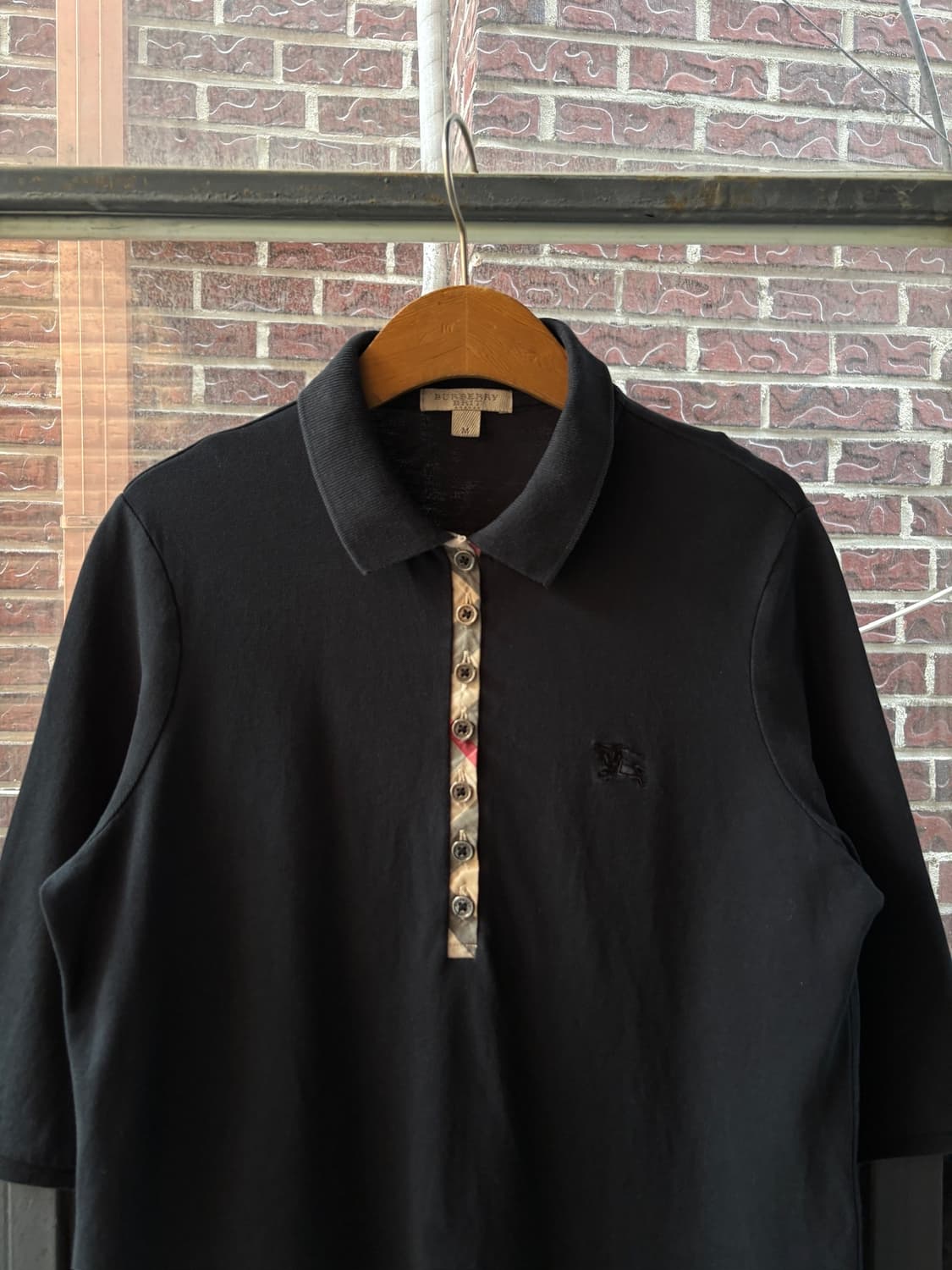 버버리 블랙 노바체크 카라 PK 티셔츠 BURBERRY BRIT 상품이미지2