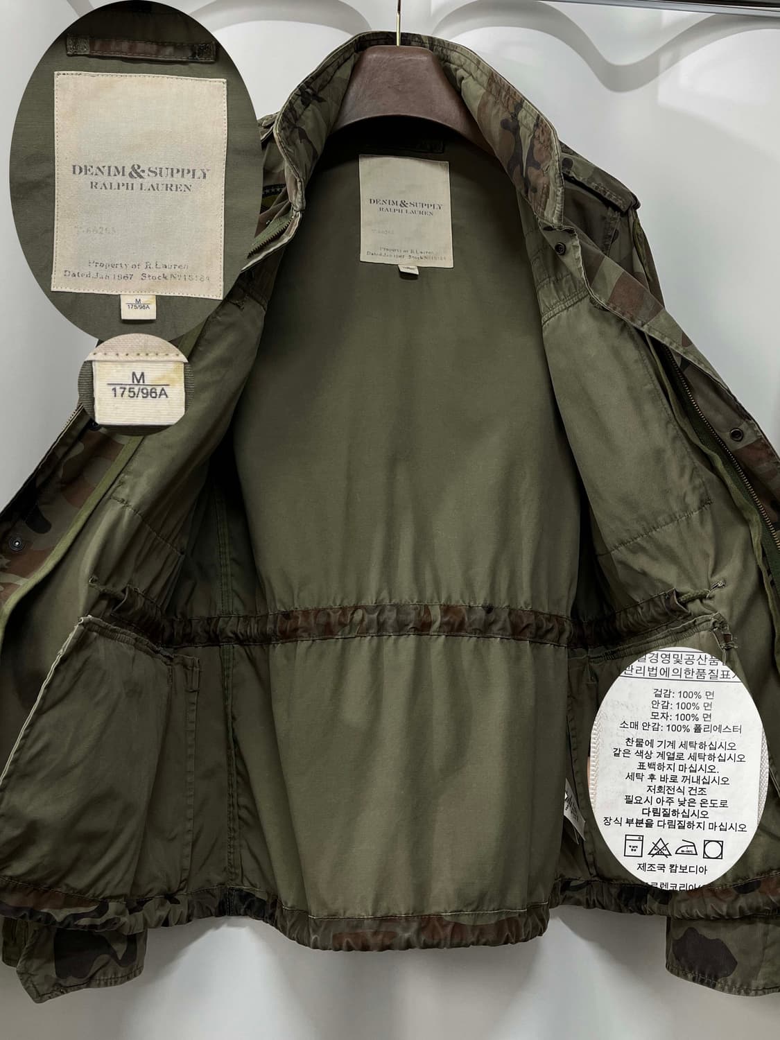 폴로 랄프로렌 BDU 공수부대 전술 비행단 M65 필드자켓 상품이미지3