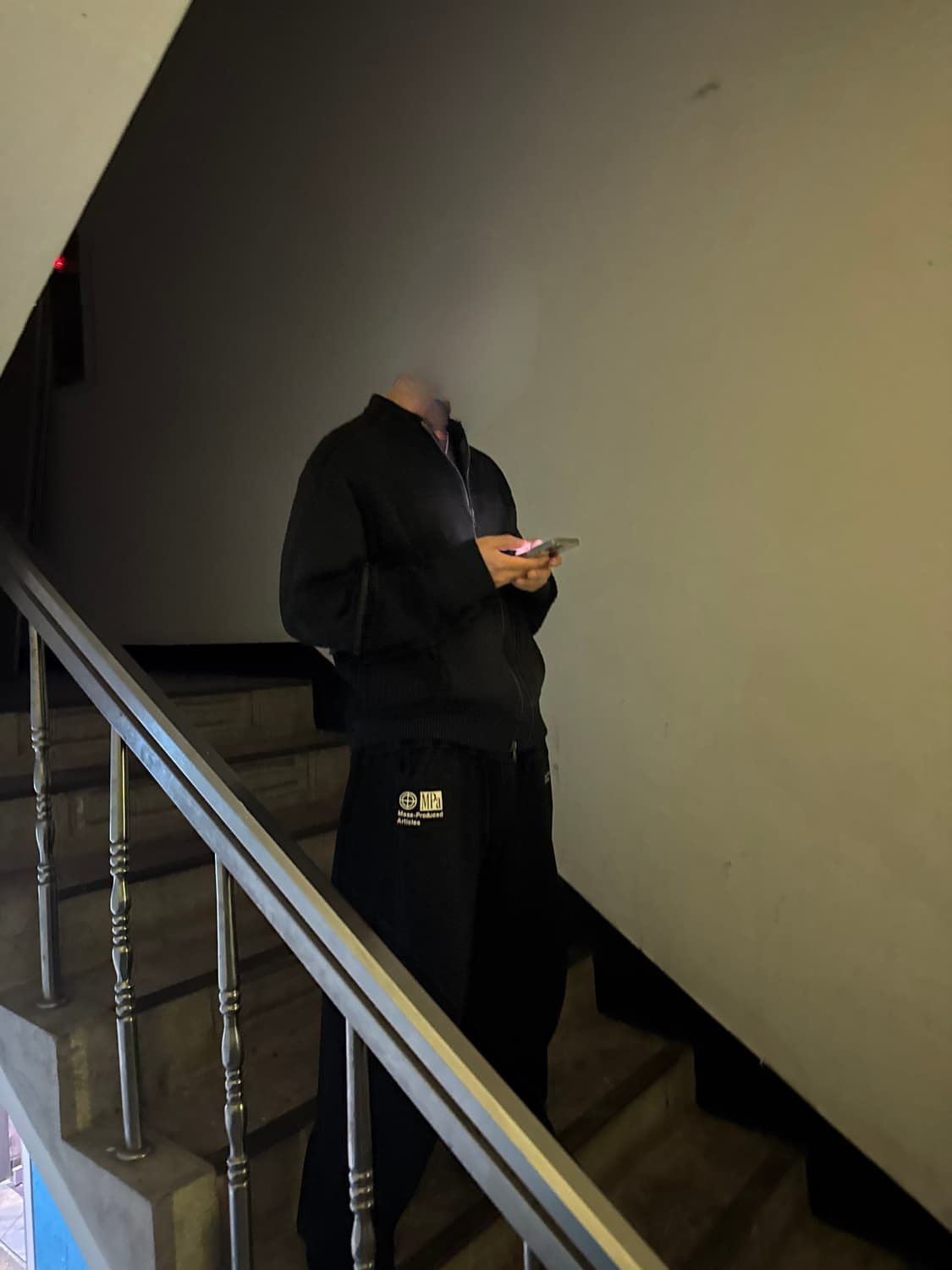 [M] ETCE 스모킹 니트 집업 블랙  상품이미지4