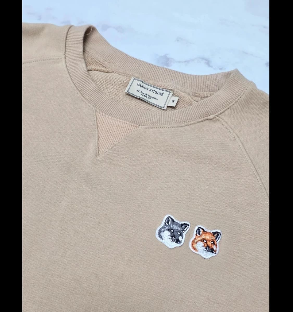 정품 메종키츠네 더블 폭스 맨투맨95 상품이미지4