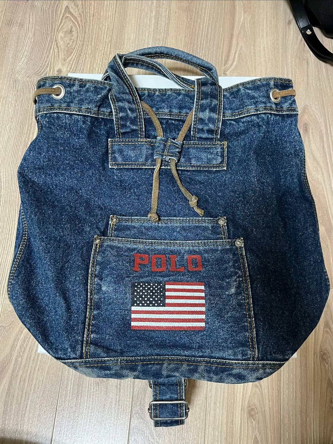 폴로 청 빈티지 숄더 토트백 상품이미지1