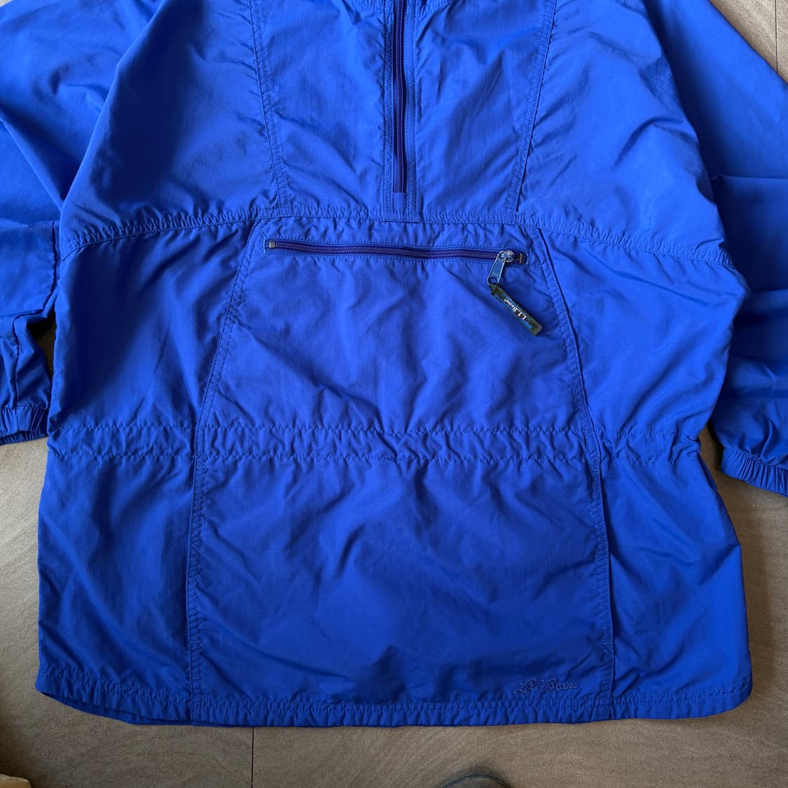 90s L.L.bean 90년대 미국 생산 엘엘빈 블루 패커블 바람막이 상품이미지4