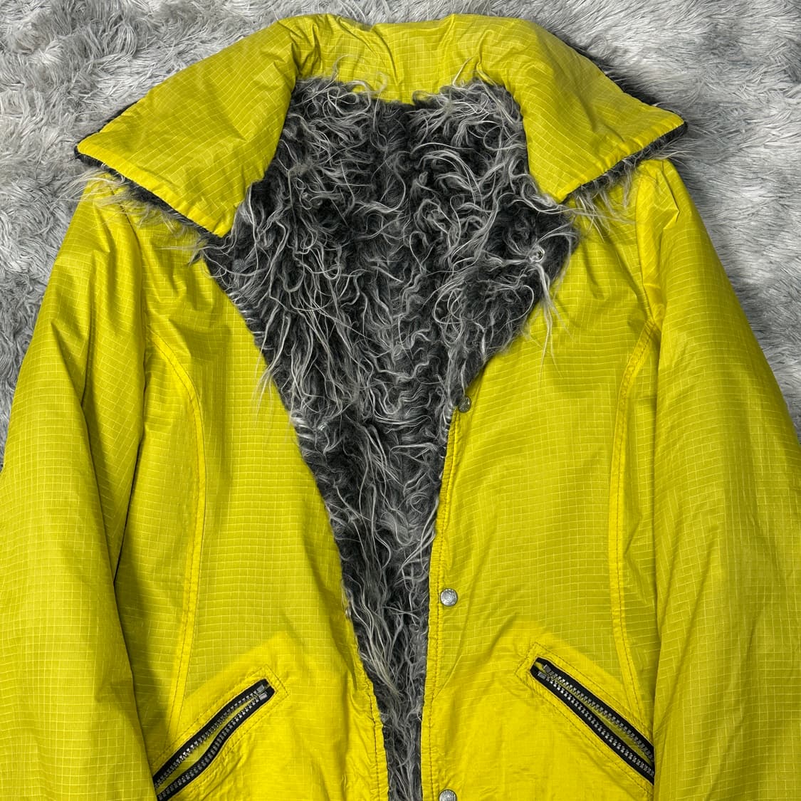 디젤 이태리 몽골리안 퍼 나일론 자켓 L 상품이미지3