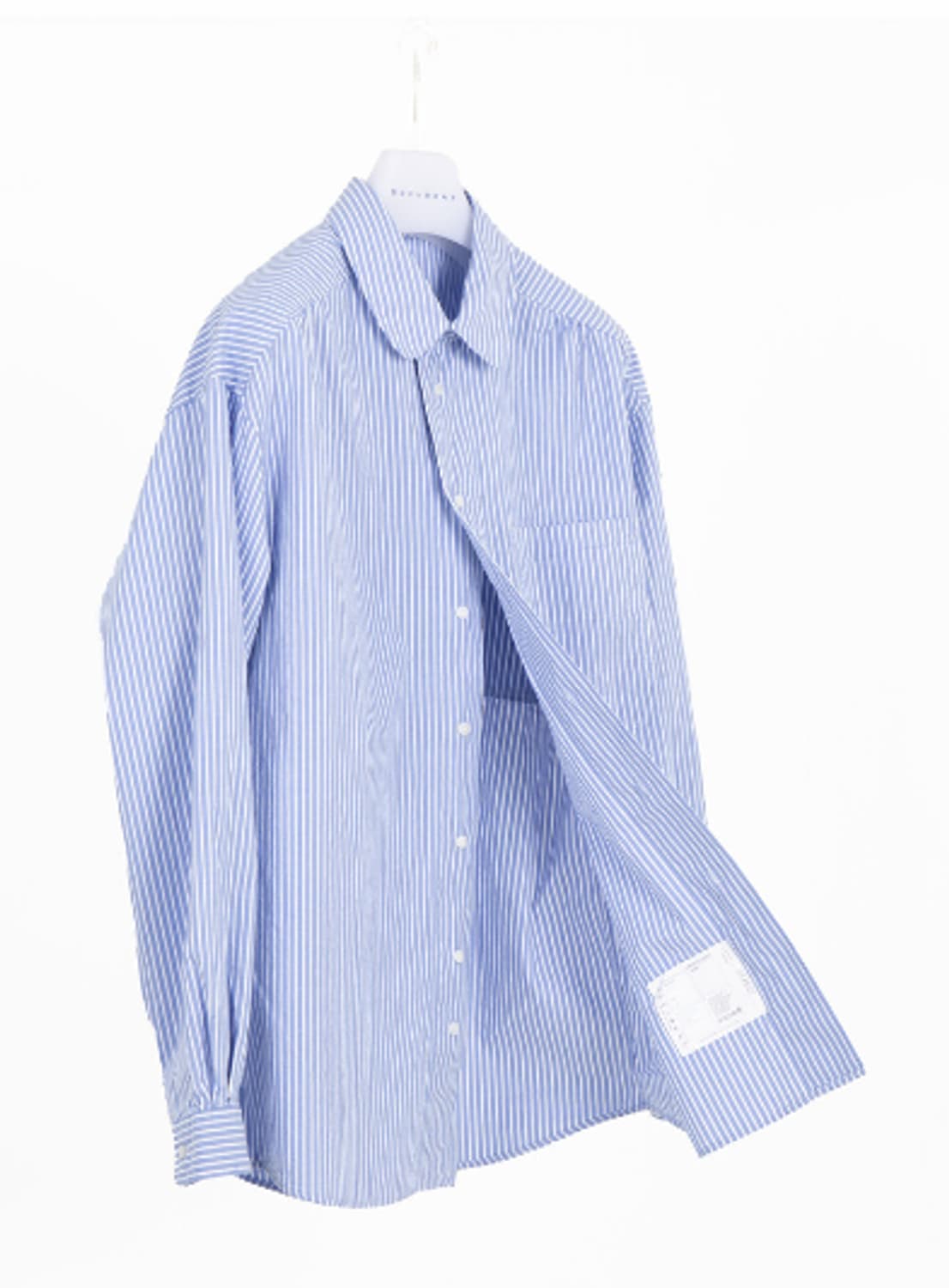 도큐먼트 백로고(BACK LOGO OXFORD SHIRT_STRIPED) 상품이미지3