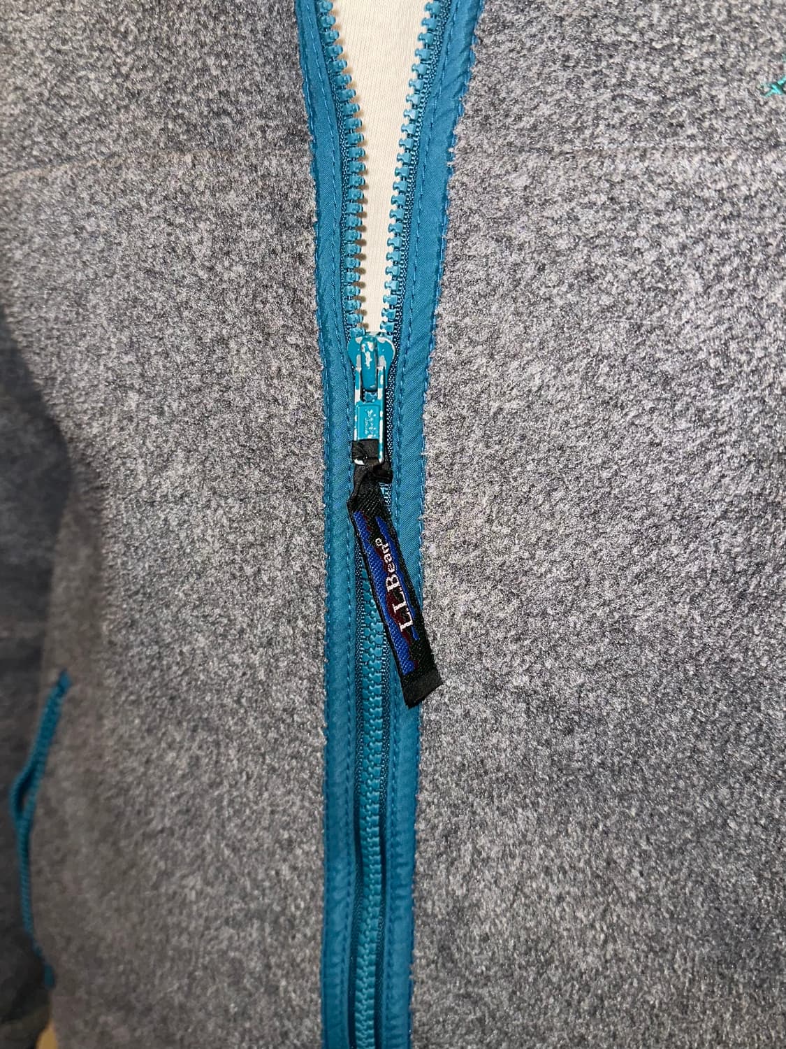 90’s LL Bean line detail grey Fleecewear 상품이미지7